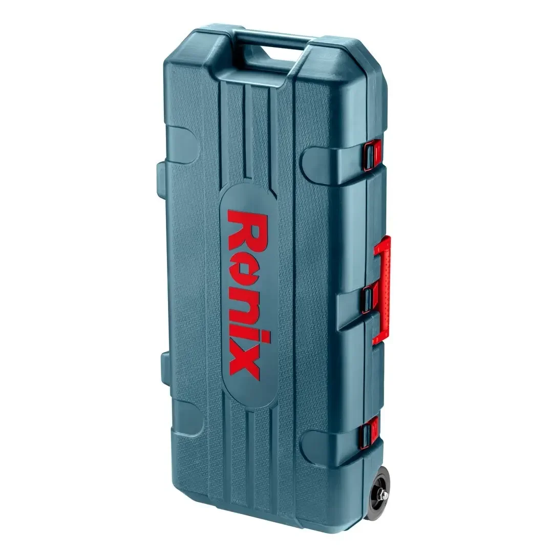 New 1750W Demolition Drill Ronix 2802 Jack Hammer Concrete Breaker Rotary Hammer with Chisel Bit with Hard Carrying Case