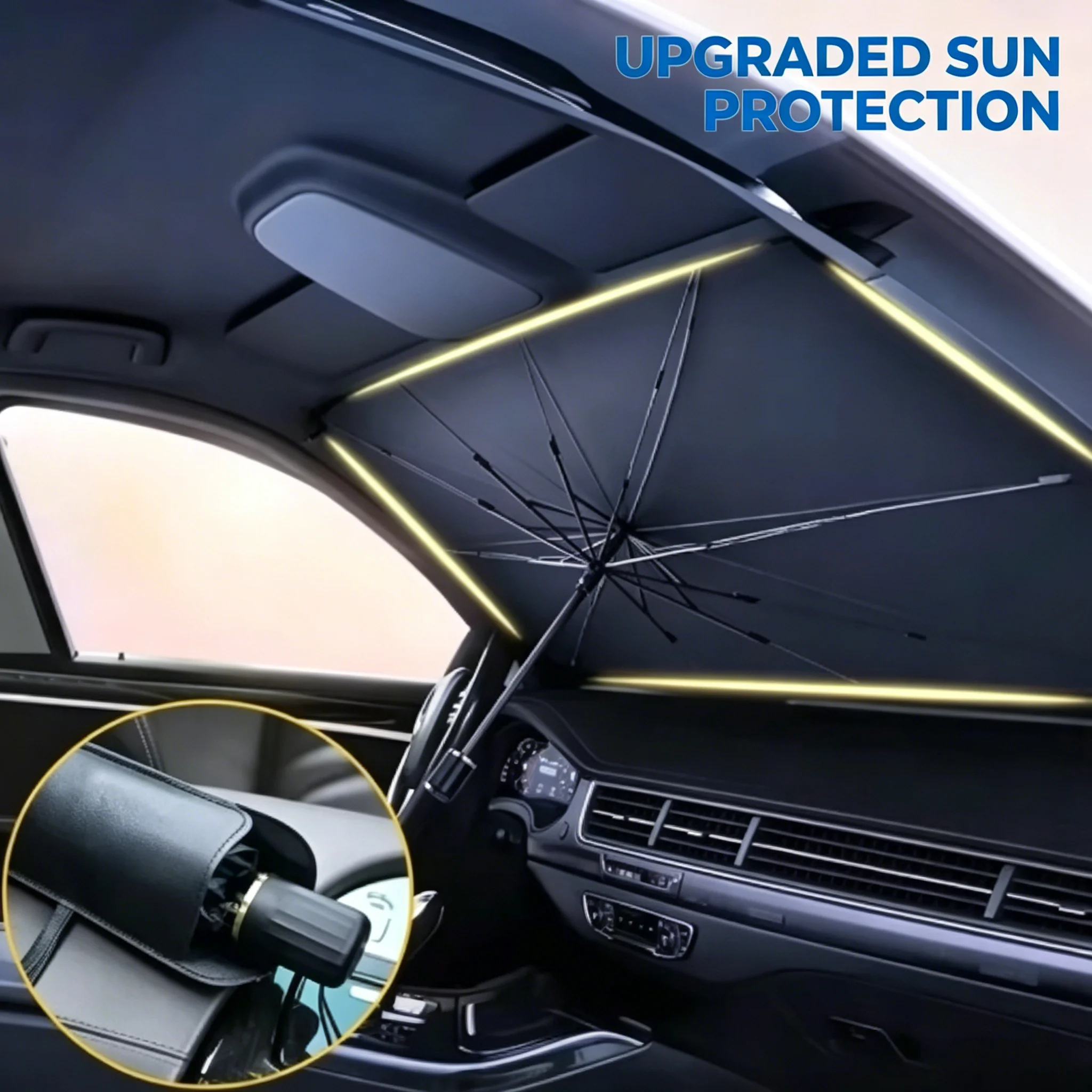 Car Sunshade Umbrella For Auto Shading Car Sun Shade Protector Parasol Summer Sun Interior For Toyota/Nissan/Honda/Ford/BMW