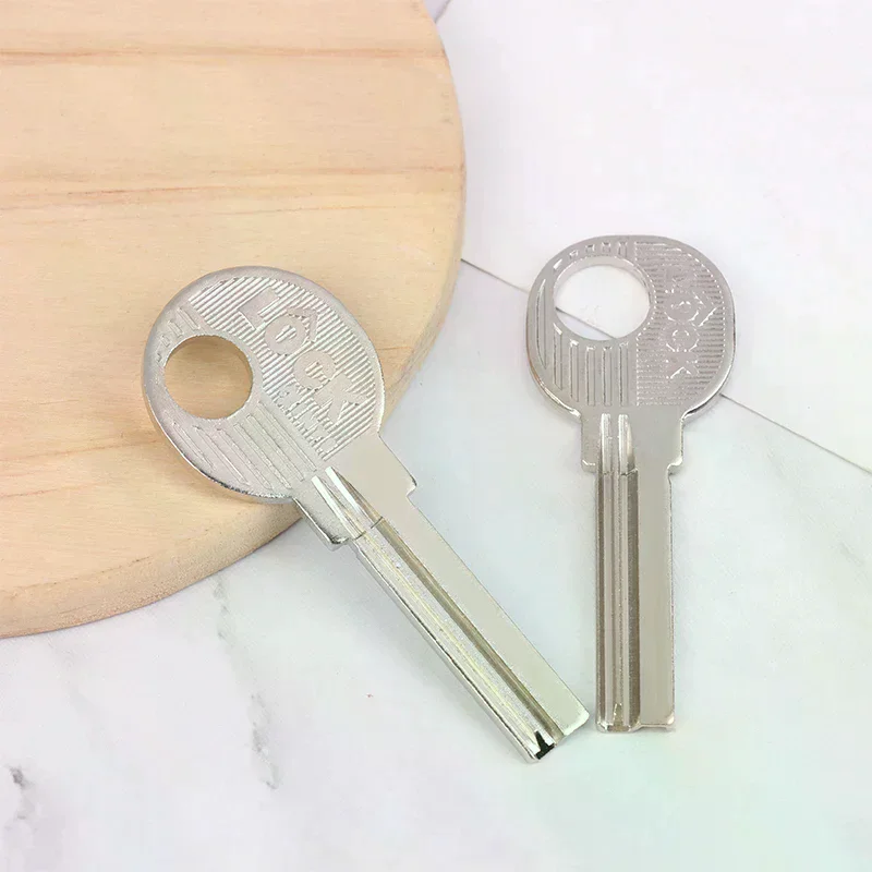 10Pcs Silver Metal Key Embryo Square Key Blank Fingerprint Lock Password Lock Electric Door Lock Blank