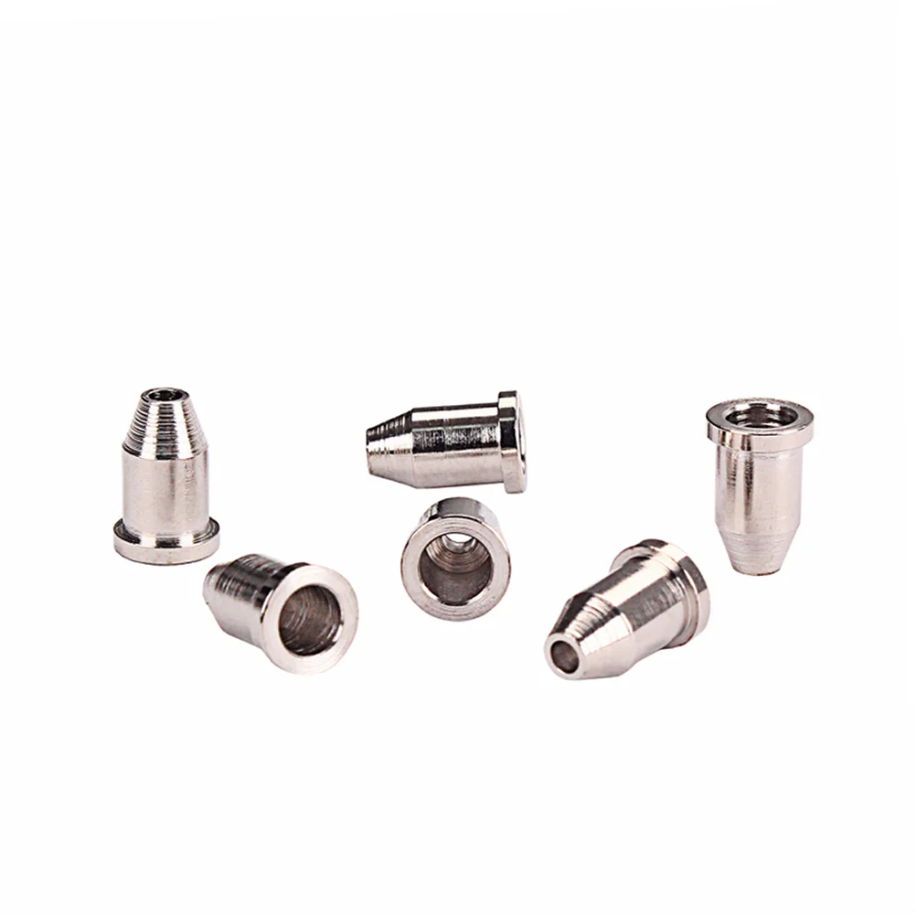 

6pcs String Through Body Ferrule Black Replacement For Bullet Strings Compatible With Electric Guitar Bass Repair Projects