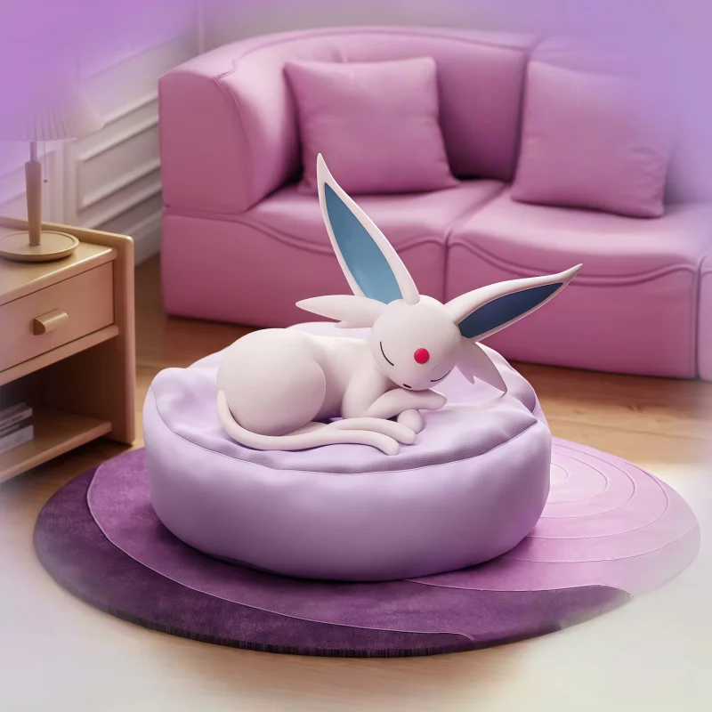 Anime Pokémon Eevee Family Sleeping Position Ornament Serie Action Figure Sylveon Umbreon Vaporeon Model Doll Toy Festival  Gift