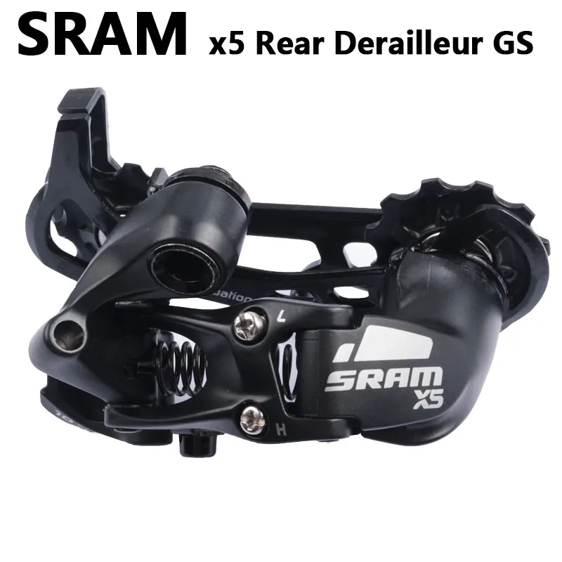 Sram-x5シフター,10s,リアディレイラーgs,ミディアムケージ,ブラック,1