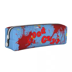 Chucky Doll Horror Pencil Case Creative Good Guys Pen Bags Girls Boys Large Storage Students School Cosmetic Pencil Pouch