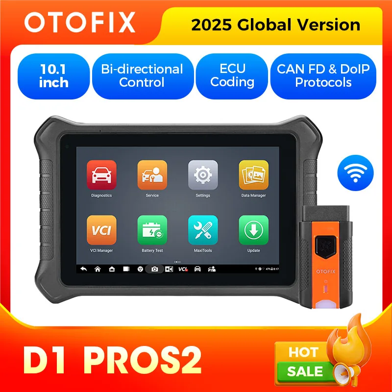 OTOFIX D1 PROS2 Car Diagnostic Scanner ECU Coding OBD2 Scanner BiDirectional Automotive Scan Tool CANFD DOIP 2-Years Free Update