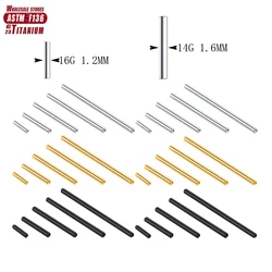 Wholesale ASTM F136 Implant Grade Titanium 14G 16G Internally Threaded Straight pole Septum Barbell Shaft Jewelry Accessories