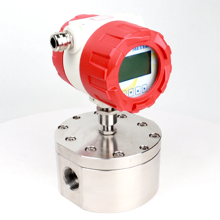 1/2'' 304SS Oval Gear Flow Meter for Chemical Liquid Micro Flowmeter Bio Oil Positive Displacement Digital Rs485 Flow Meter