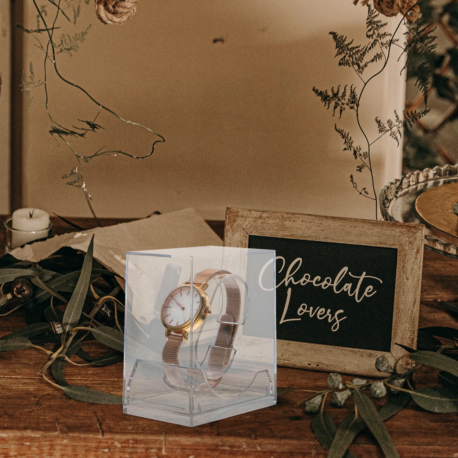 

6Pcs Watch Storage Boxes High Quality Transparent Display Cases for Watch Collection Packaging Lightweight Portable Design