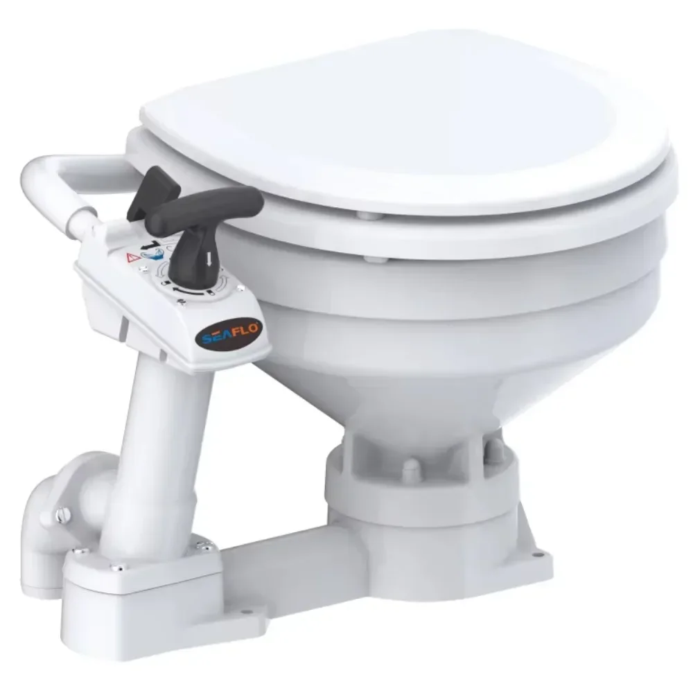 Yacht toilet, electric speedboat, 12V24V self-priming toilet, marine high impact accessories, ceramic toilet