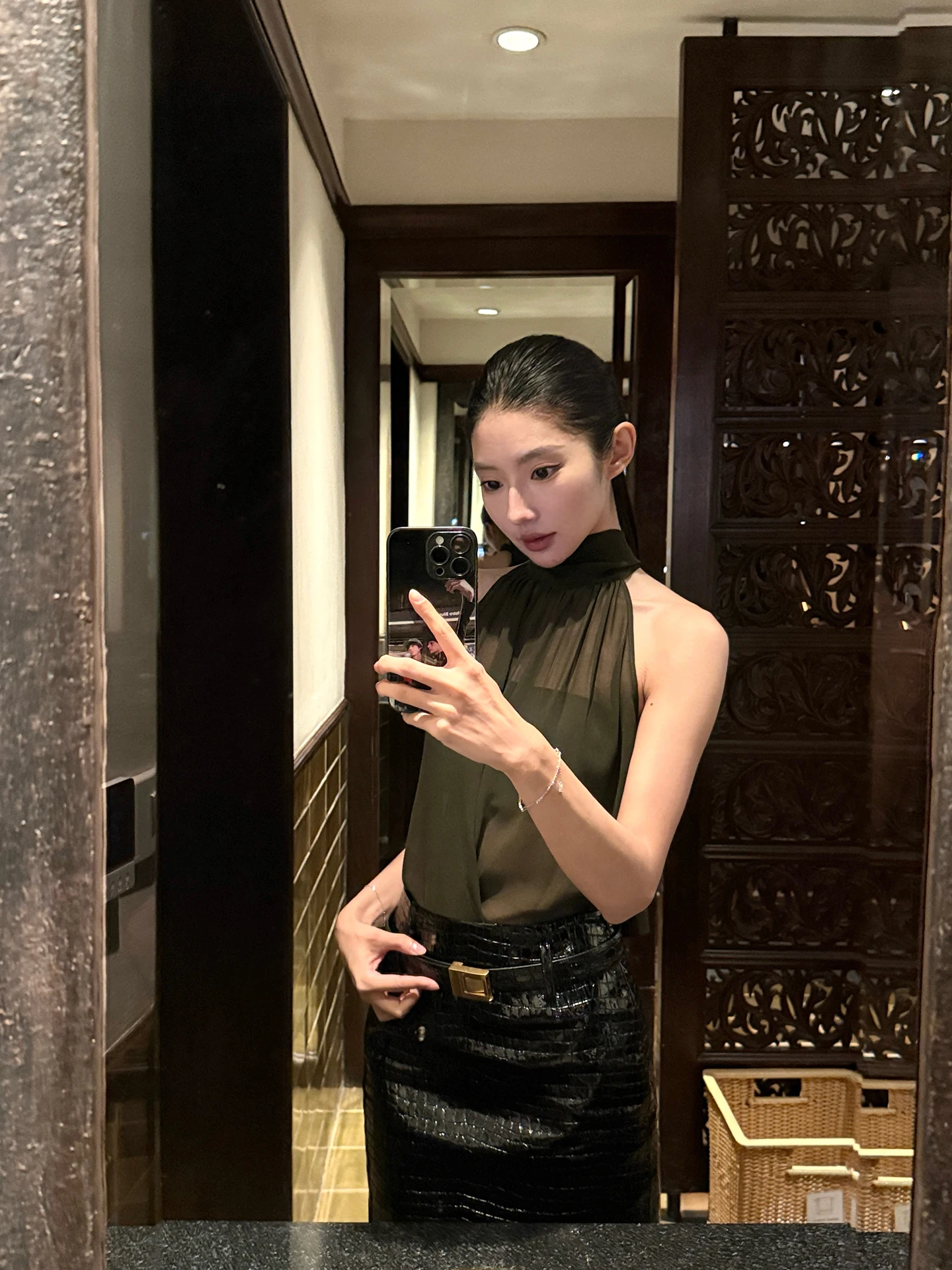 

Модная легкая драпированная блузка из шифона и шелка с высоким воротником и кружевом, вдохновленная стилем Rose's Inspiration