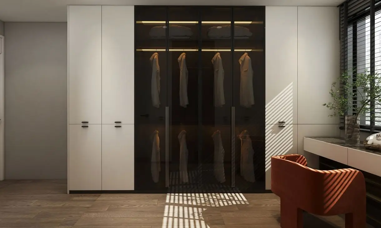 2021 Hot Sale Product High Quality Bedroom Wardrobe Design In Swing Door