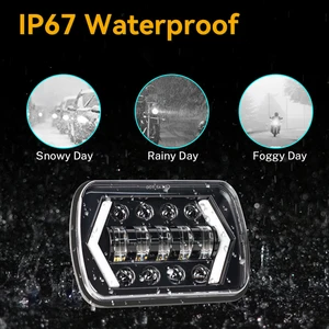 Far projektör led, su geçirmez, 7x6 Far için en iyi 10 satış, jeep xj, - no. 1