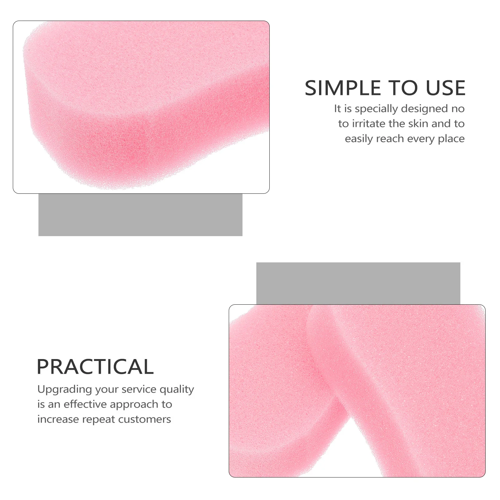 

20Pcs Hair Removal Sponge Brushes Lightweight Easy Operation Neck Duster Haircut Broken Hair Cleaning Brush Neck Duster Brush