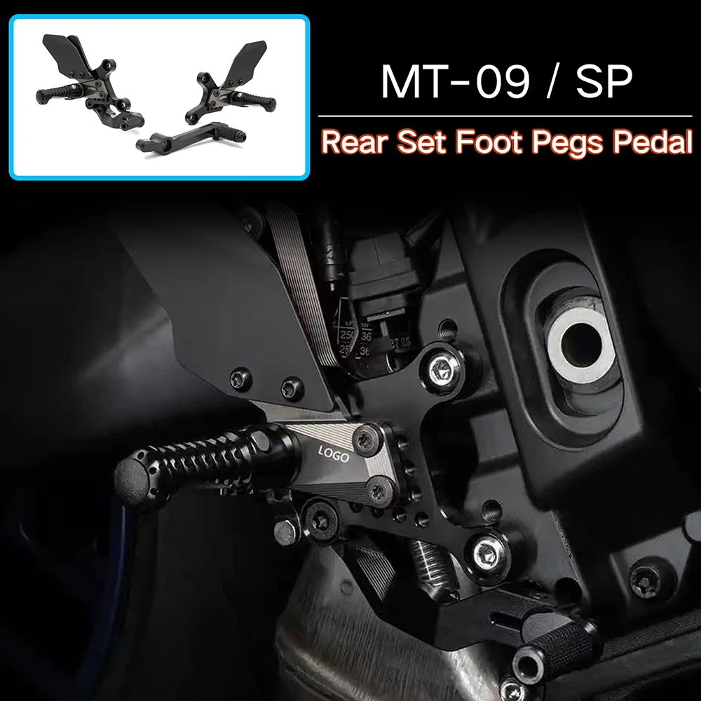 

For YAMAHA MT09 2024 2025 New Adjustable Footpegs Motorcycle Adjustable Rearset Footrest Foot Rest adjustable rear set