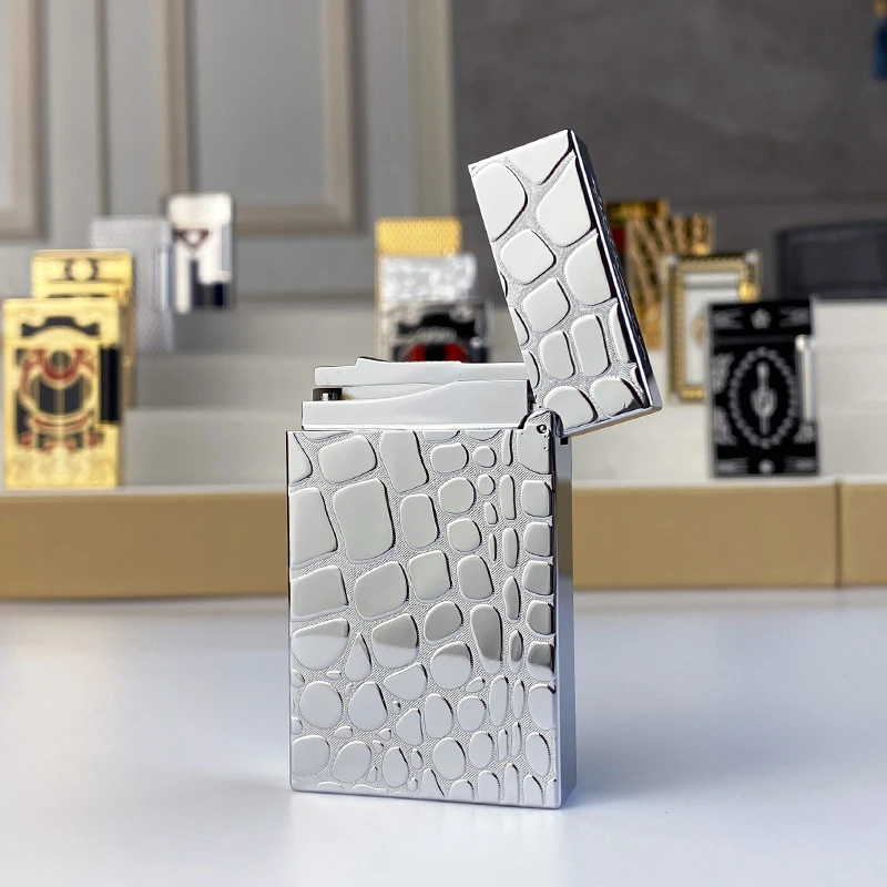 New commemorative edition single and double flame luxury lighter Ping Sound natural paint cigarette smoking butane lighter