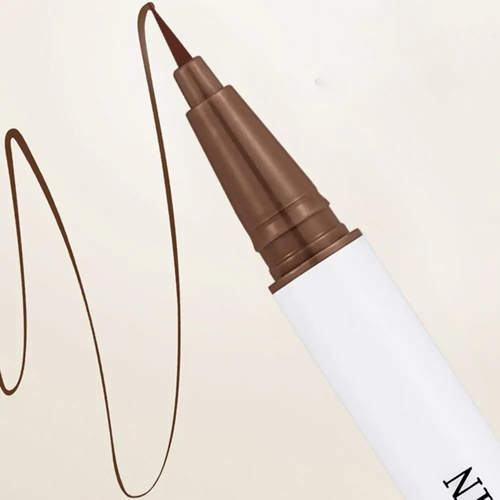 Smudge-proof Eyeliner Eyeliner That Stays Place Smudge-proof 3d Double End Liquid Eyebrow Pen Waterproof Long for Precision