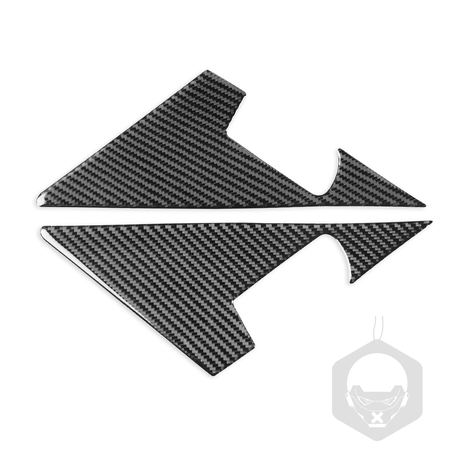 For BMW M4 G22 G82 G83 2021 2022 2023 2024 Outer A-pillar Soft Black Carbon Fiber Sticker Cover Trim Car Decoration Accessories