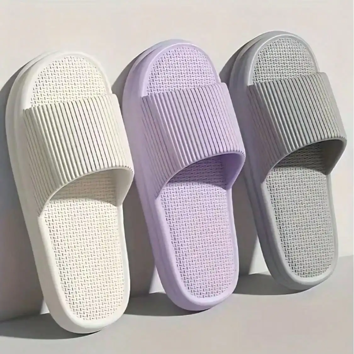 

Unisex EVA Slippers - Soft Textured Sole, Suitable For Indoor, Bathroom, Beach, Fashion Minimalist Style, Classic Design, Multiple Colors Available, Cute Slippers [New High-End], Lightweight And Comfortable For All Seasons