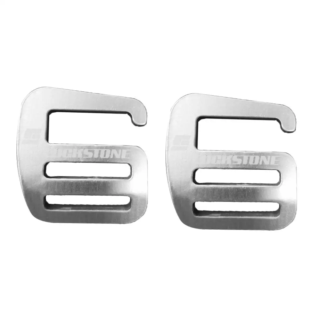 2Pcs Aluminum Alloy 1 inch g shaped hook Webbing Buckle Clip for 25mm Backpack Rucksack Bags Belts Luggage Straps Harnesses