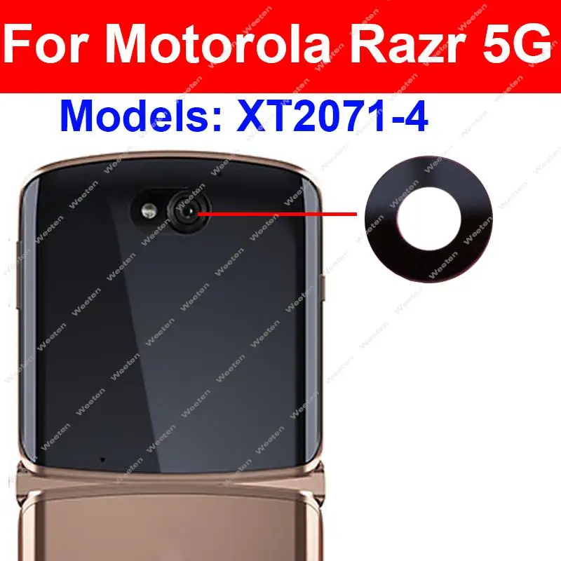 

Новый основной задний объектив камеры со стикером для Motorola Moto RAZR XT2071 фотообъектив большой камеры гибкий кабель запасные части