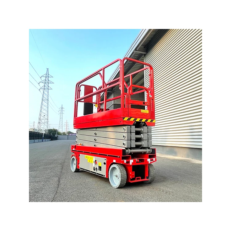 230kg sissor lift Hydraulic platform rotation sissor type storage lift