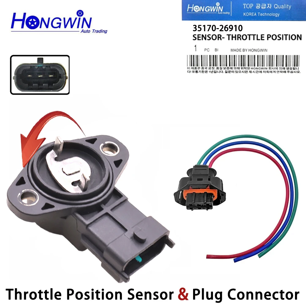 

35170-26910 Throttle Position Sensor TPS For Hyundai Elantra 2007-2014 Kia Soul 2010-2011 3517026910 5S9673 TPS4221 TH431