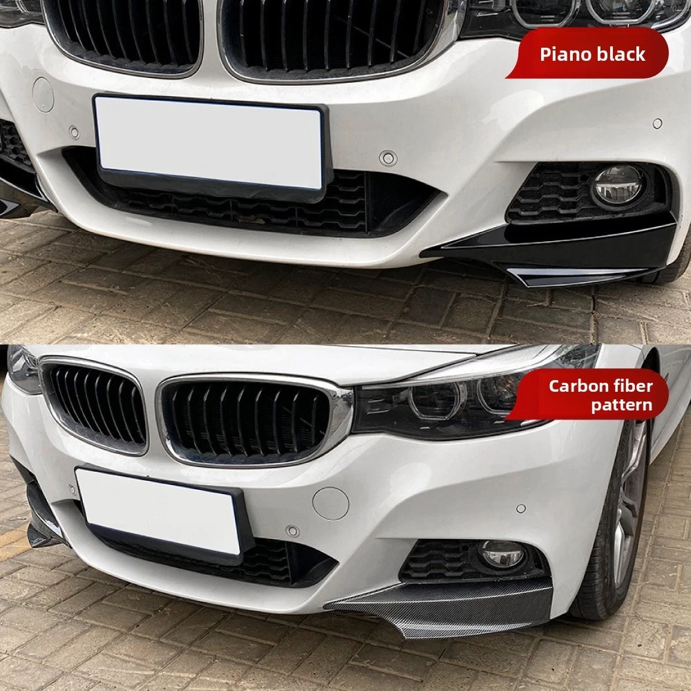 Frontstoßstange Lippe Seitensplitter Spoiler Body Kit für BMW 3er GT F34 320i 325i M Sport 2014-2019 Frontstoßstangenschutz
