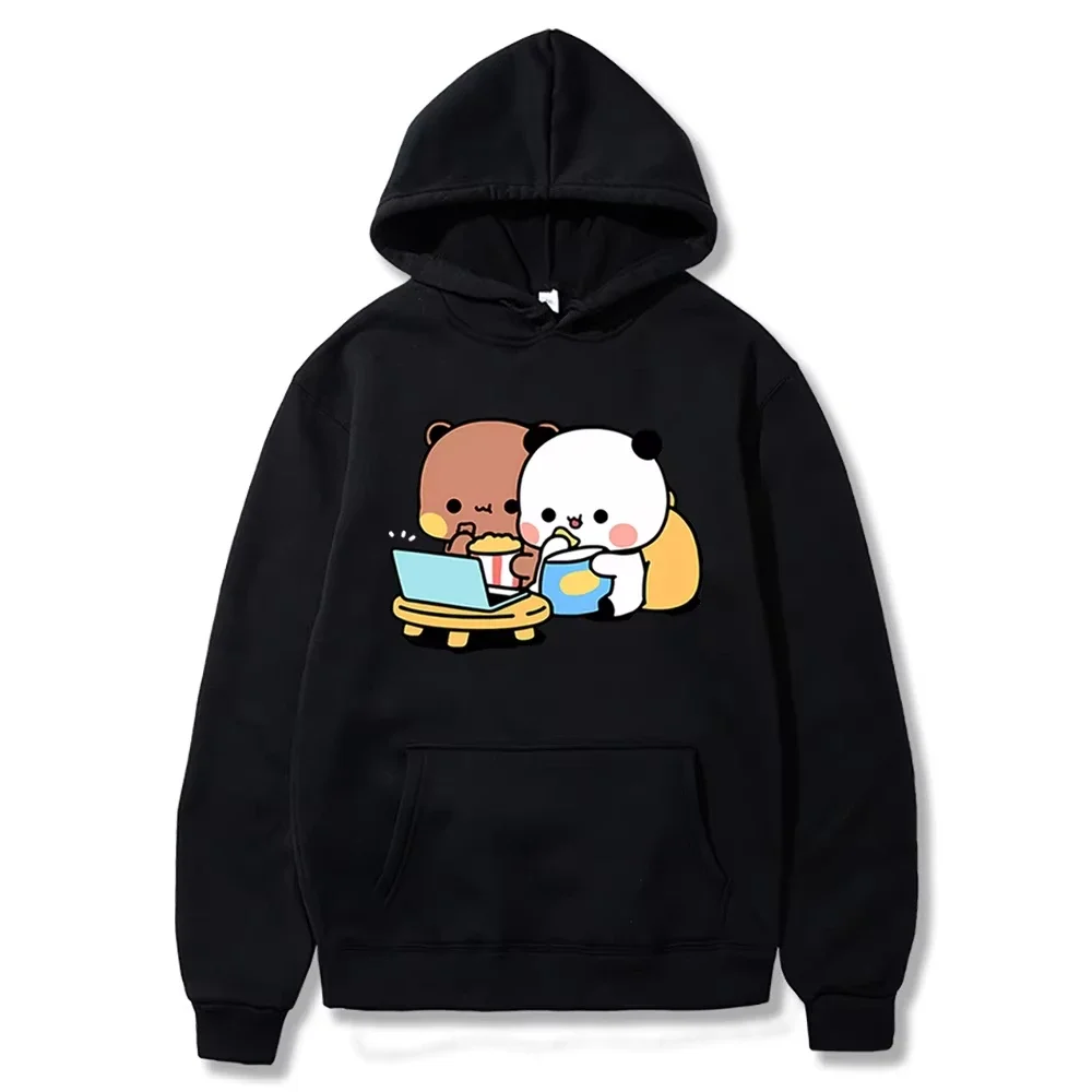 2025 Cartoon Panda Bear Bubu Dudu Hoodie Women Men Couple Printed Hooded Sweatshirt Fall Winter Long Sleeves Hooded