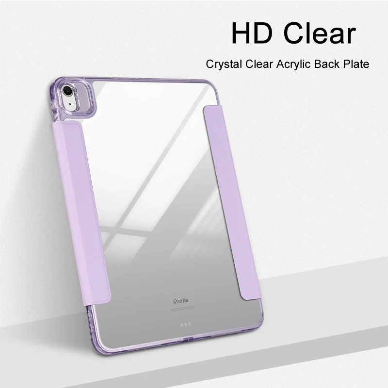 

For iPad 12th 2026 Stand Case Air Mini Pro 11 12.9 13 Cases 4 5 6 7 8 9 10th 11th Gen 2025 10.2 10.9 Clear Acrylic Cover