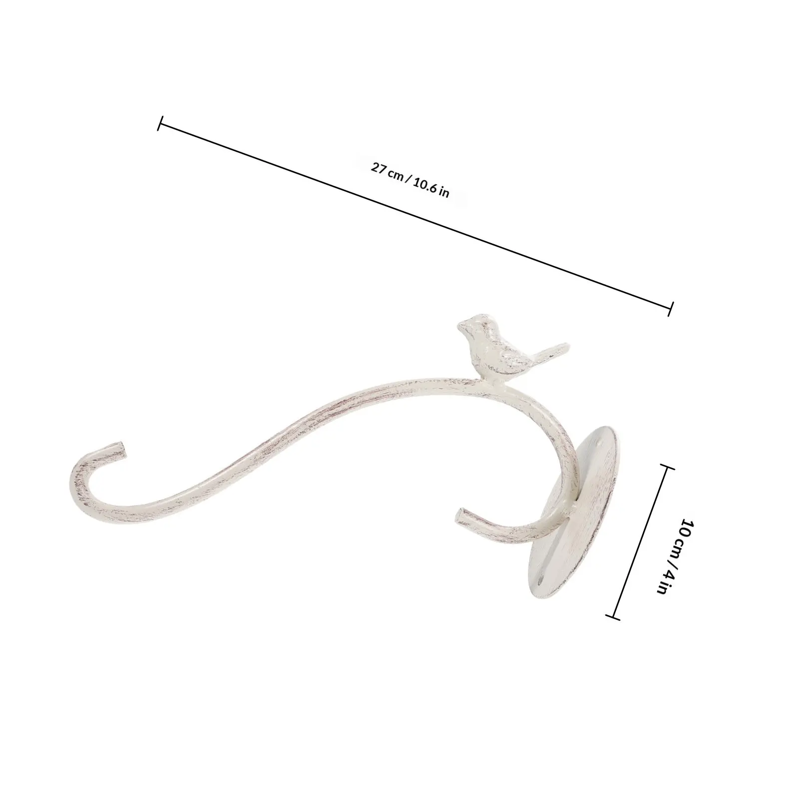 Iron Hanging Plant Hook Wall Mounted Simple Fixing Hook Outdoor Garden Balcony Hanging Basket Bracket Plant Holder Minimalist view 5
