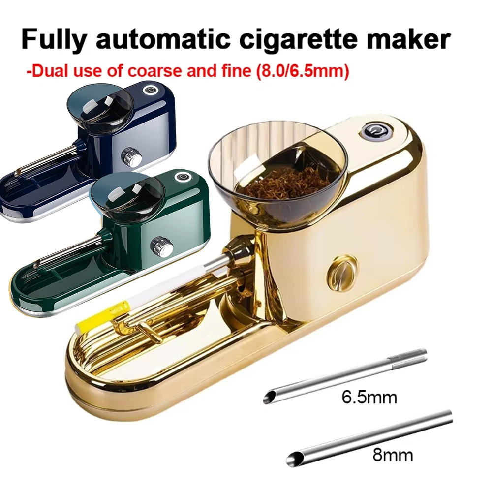 Máquina automática para laminar cigarrillos, tubo y conos prerollo de 6,5/8mm, máquina eléctrica de llenado de tabaco, accesorios para cigarrillos