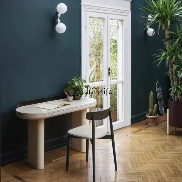 

25LDNordic style computer desk personalized writing desk Italian paint porch table