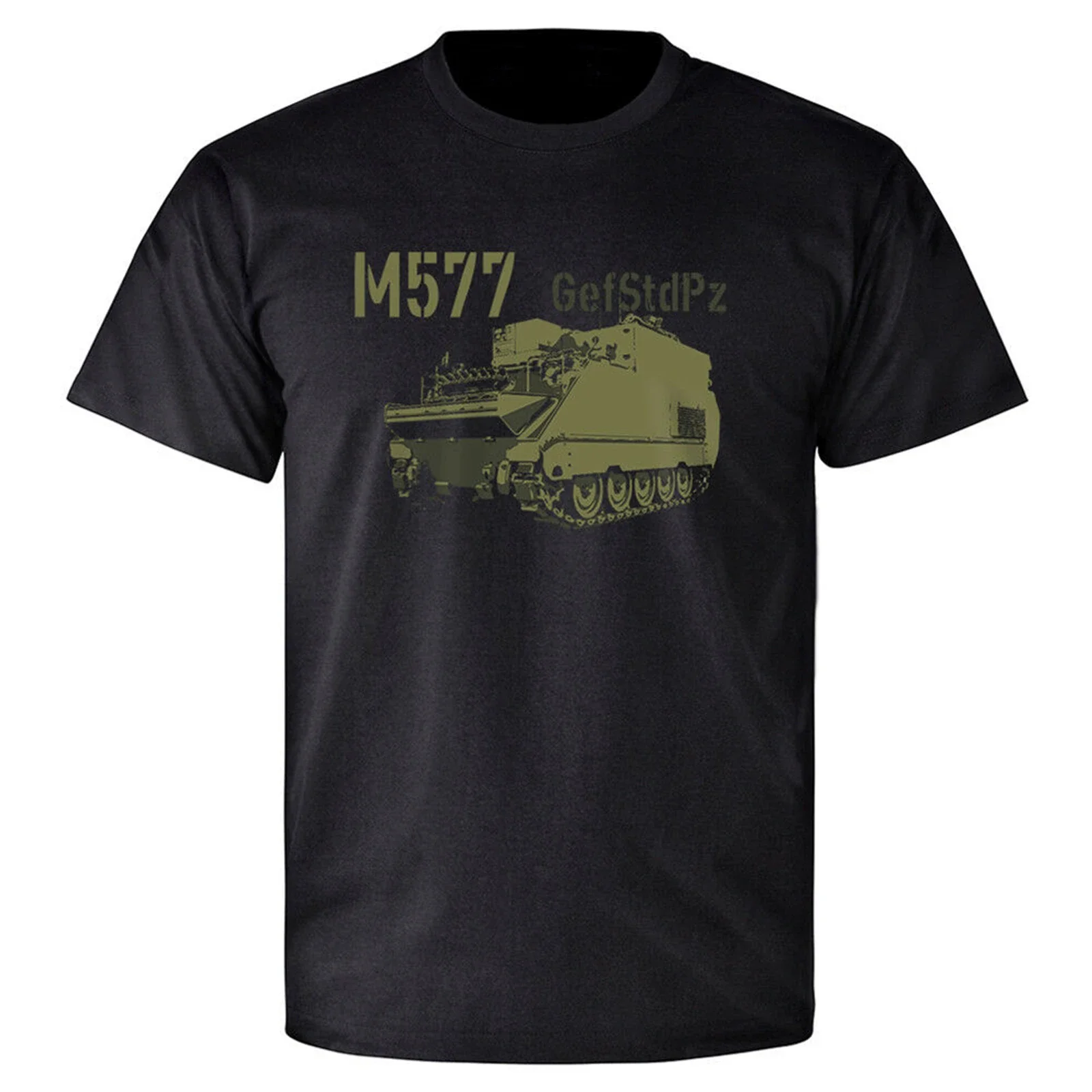 Vintage M577 GefStdPz Gefechtsstandpanzer Panzer Gefechtsstand T Shirt Men's 100% Cotton Casual T-shirts Loose Top Size S-3XL