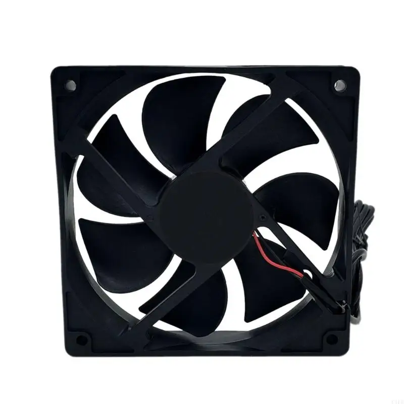 C1FE 12x12x2.5cm Cooling Fan Replacement High Speed 2200CFM 2Pin 2Wire for Case Coole