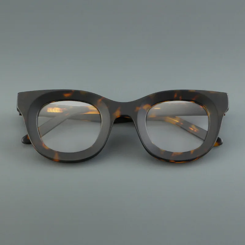 Handmade Acetate Vintage Round Optical Frame for Men Luxury Brand Design Eyeglasses Frame for Women Retro Design Customizable
