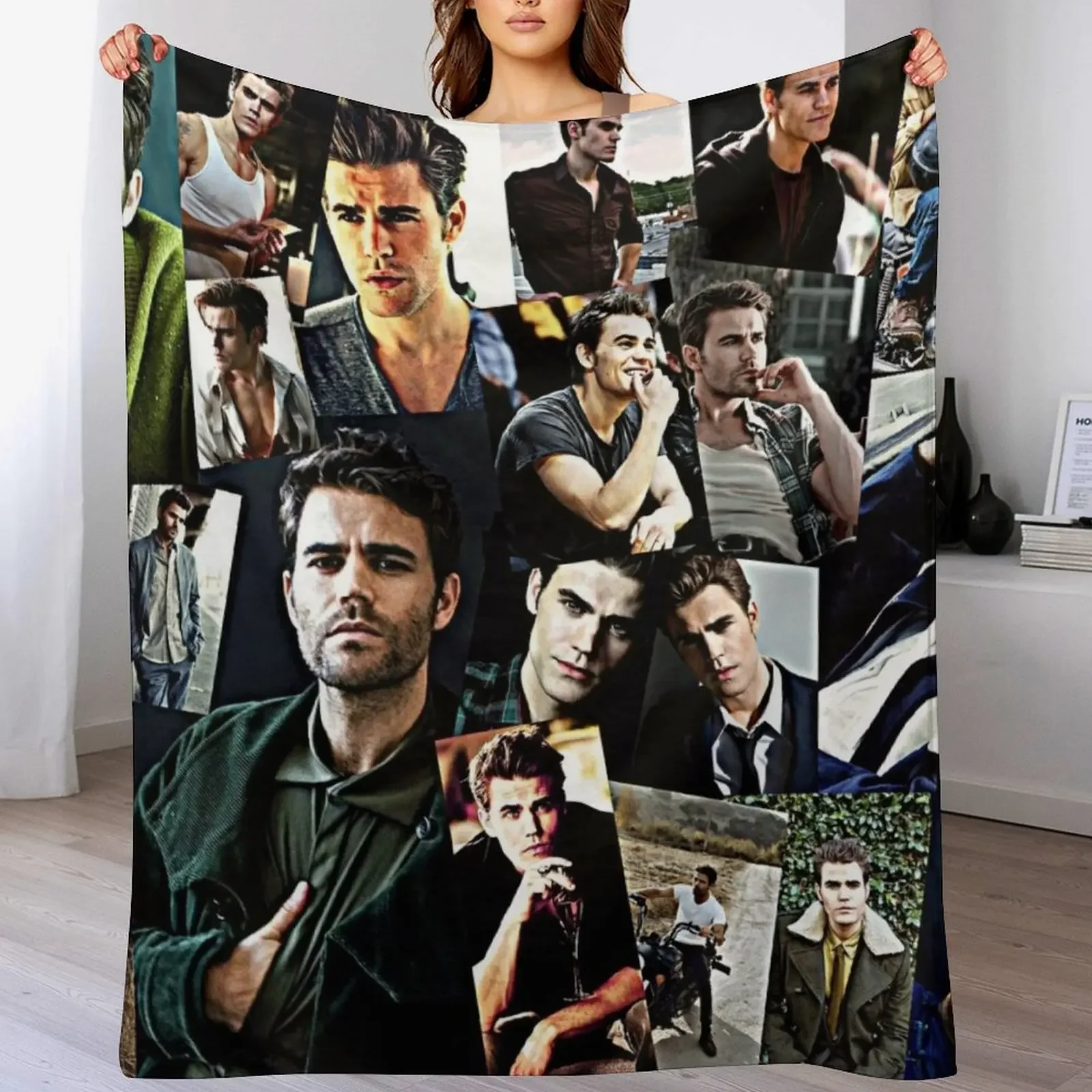 

paul wesley Throw Blanket Kid'S Fashion Sofas Bed Fashionable Custom Blankets