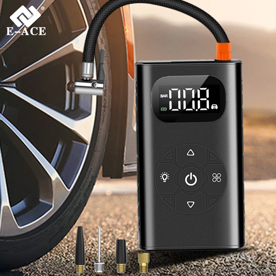 Car Electrical Air Pump Mini Portable Wireless Tire Inflatable Pump Inflator Air Compressor Pump For Car Motorcycle Bicycle Ball