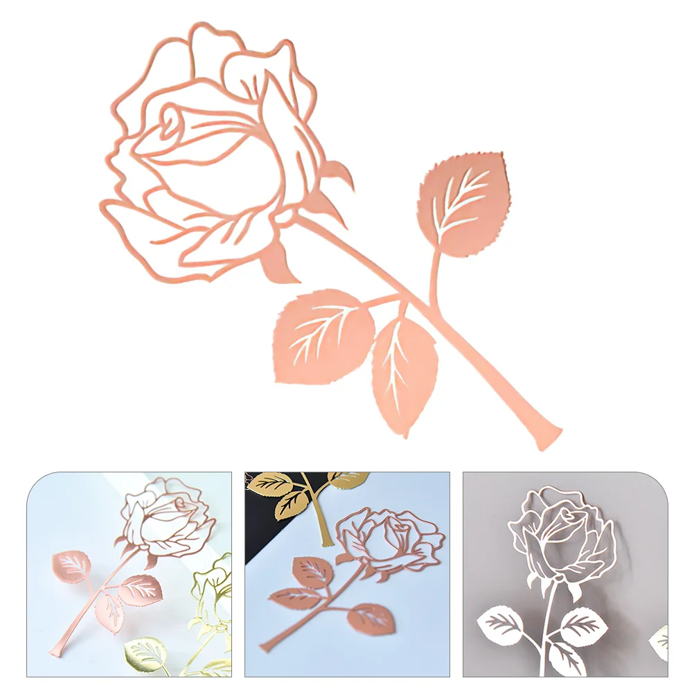 Rose Metal Bookmark Decorative Girls Gifts Vintage Bookmarker Bookmarks Modeling Child