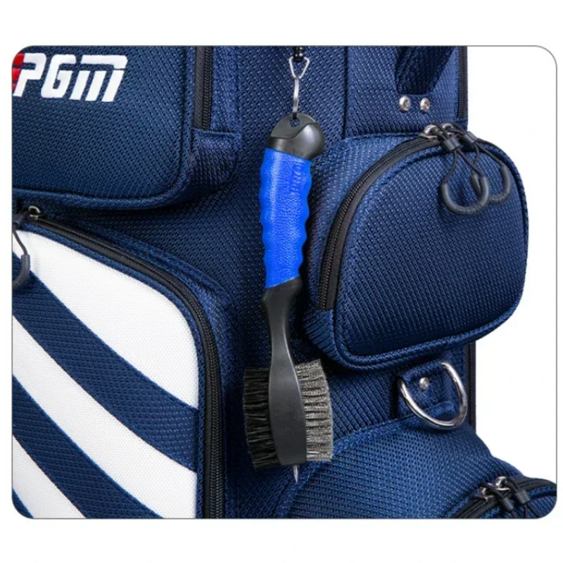 PGM-Brosse de club de golf double face, cheveux en PP propres, plus crochet portable en acier inoxydable, accessoires de golf, maison