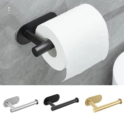 Adhesive Toilet Roll Paper Holder Organizer Wall Mount Storage Stand Kitchen Bathroom No Drill Tissue Towel Dispenser Stainless