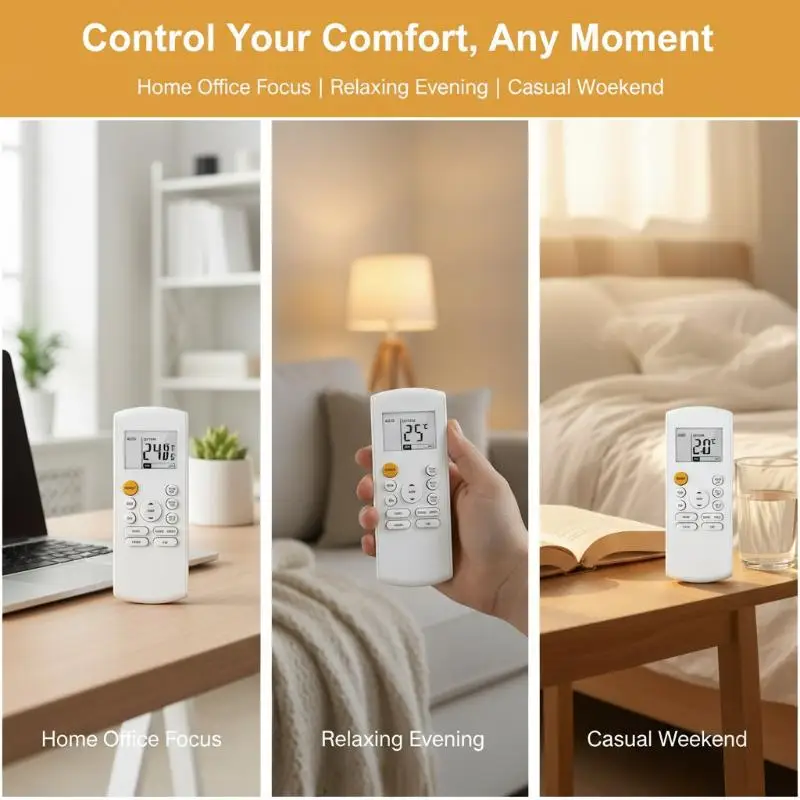 Air Conditioner Remote Control Replacement for RG57B1 RG57B2 RG57A6 Universal Controller for Home Office Dorm