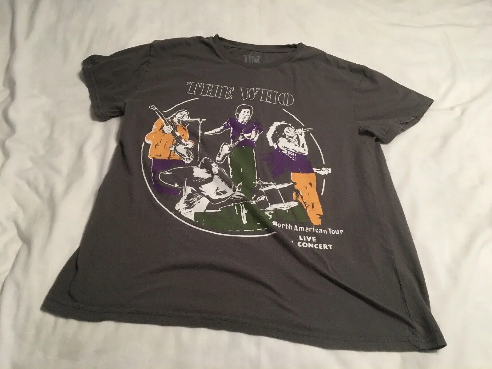 THE WHO NORTH AMERICA TOUR REPRODUCTION T SHIRT SZ XL X LARGE 96