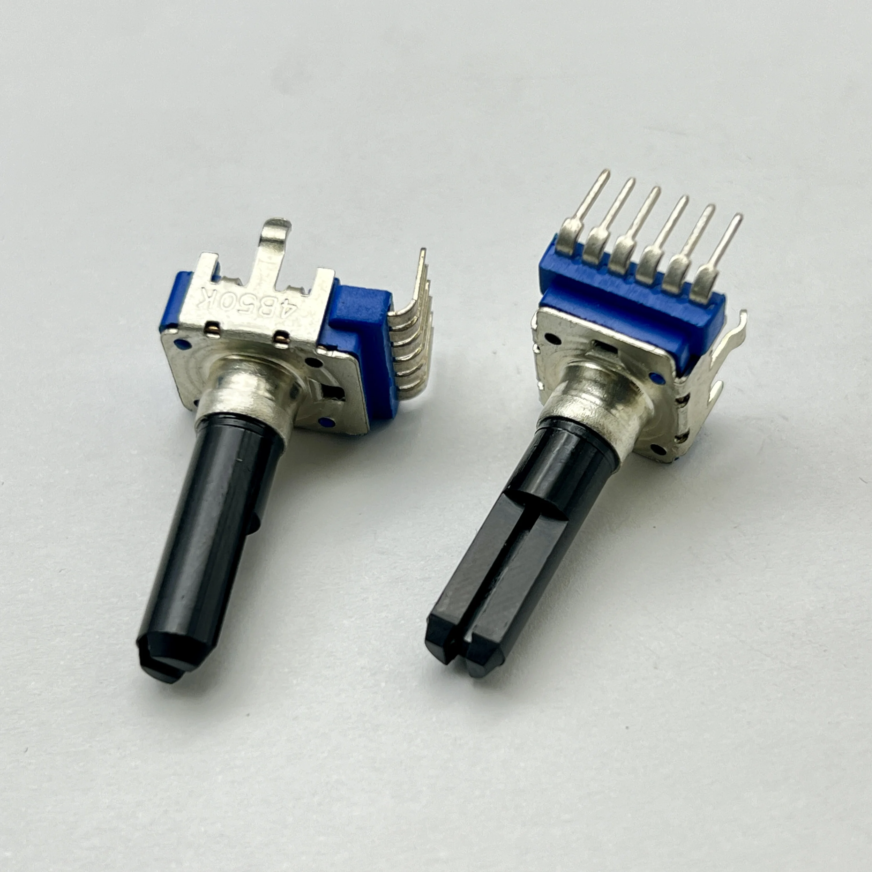 3 pieces of high-quality RK12 potentiometer 6-pin A5K A10K B20K B50K with midpoint positioning handle, length 23mm