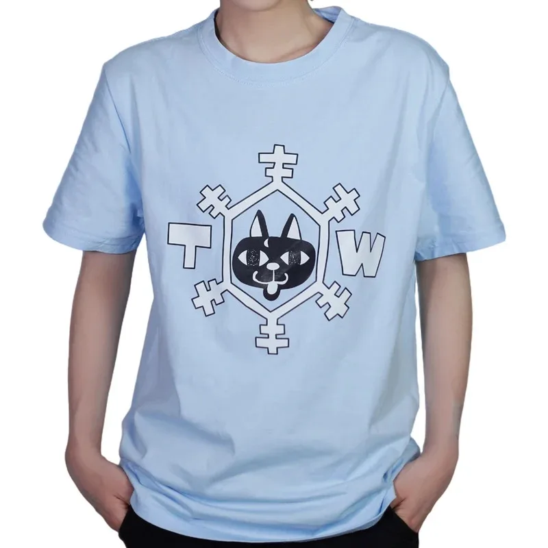 HOLOUN Anime Chifuyu Matsuno Cosplay Costume Casual Wear Blue Cotton T-shirt Daily Wearing Halloween Christmas Gift