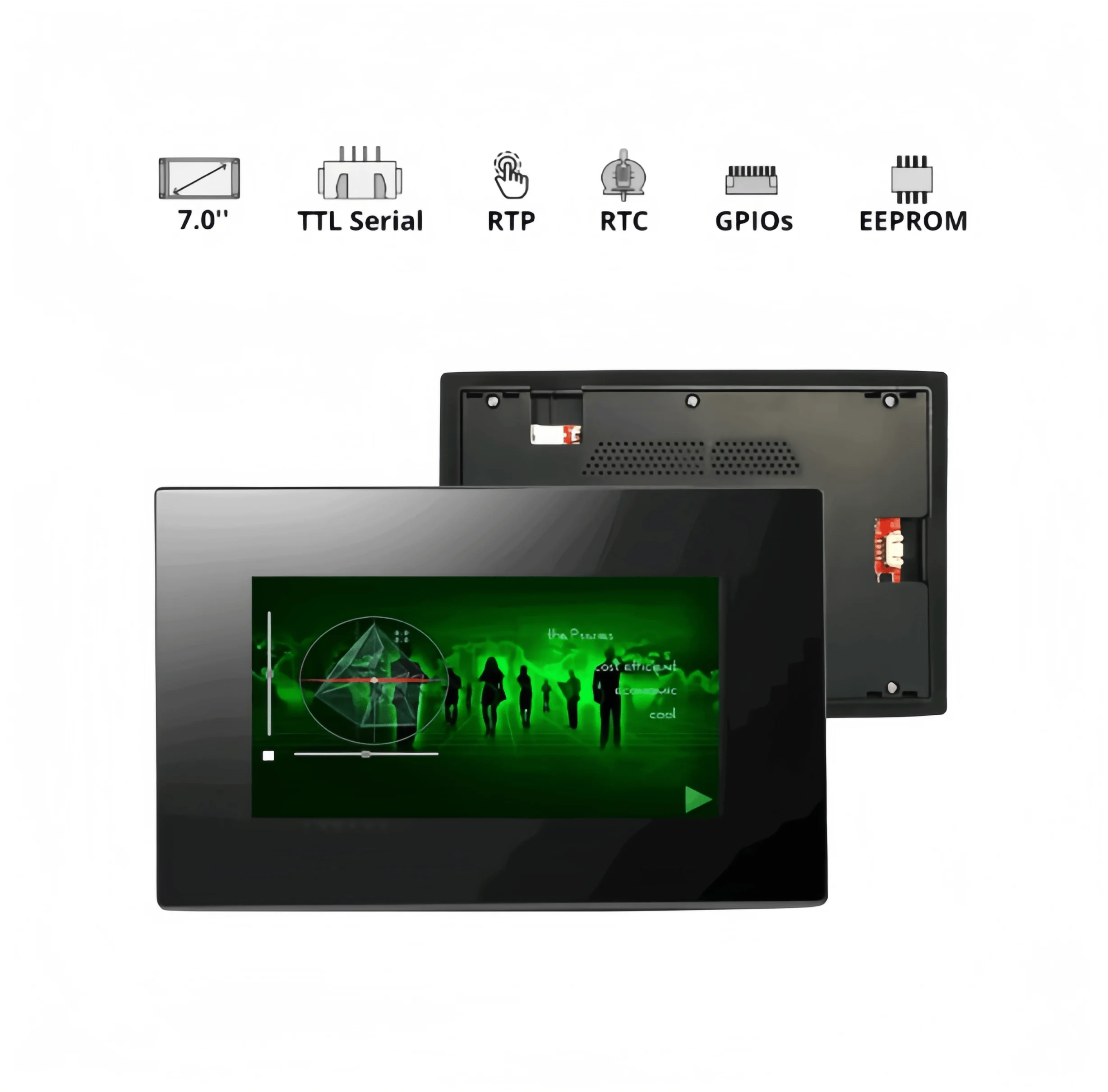 Nextion NX8048P070-011C-Y / NX8048P070-011R-Y: New 7-inch Smart Capacitive Touchscreen with Enclosure (Official Genuine Product)
