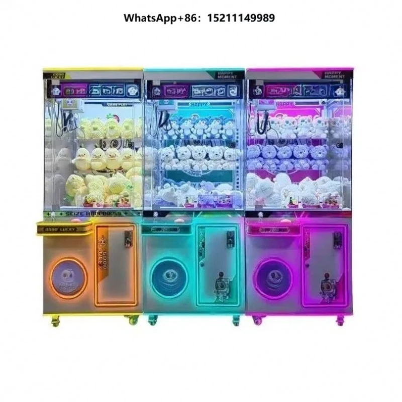 Mini Plastic Kids Toy Crane Machine With Candy Prize Box Cute Cartoon Animal Small Home Use Claw Machine