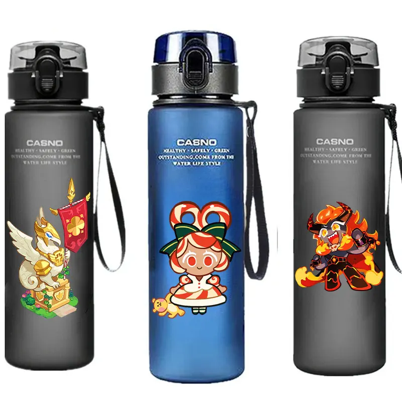 زجاجة مياه بلاستيكية تعمل على شكل وحش شجاع ، كوب رياضي بسعة كبيرة ، كوب كرتون ، مملكة Wki ، في الهواء الطلق #1