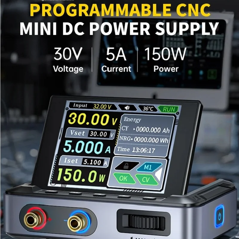 DPS150 Portable Programable Laboratory DC Power Supply 30V 100mA-5A 150W Adjustable Voltage Regulator Bench Switching PD