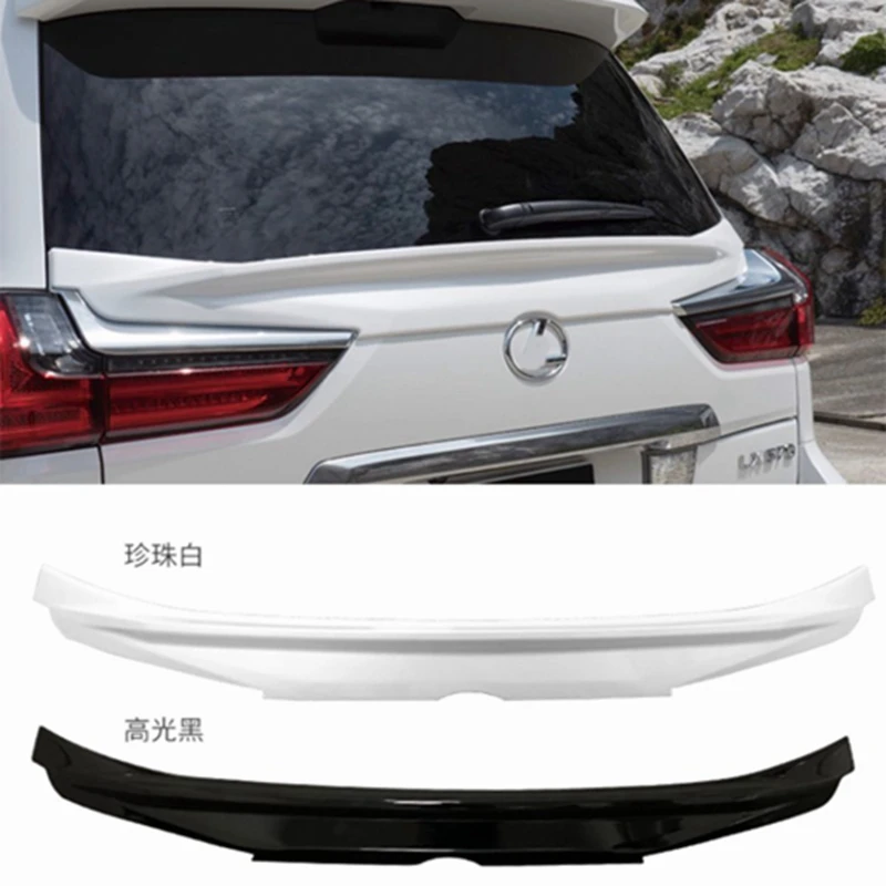 For Lexus LX570 2016 2017 2018 Car Decoration ABS Plastic Paint Painting Color Rear Trunk Spoiler