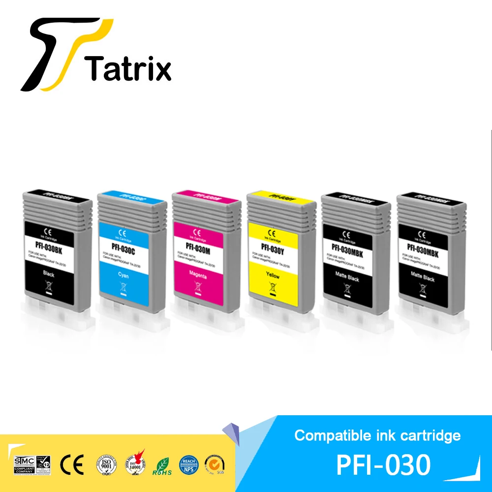 Tatrix PFI-030 PFI 030 Compatible Ink Cartridge for Canon TA20 TA30 TA 20 30 Printer