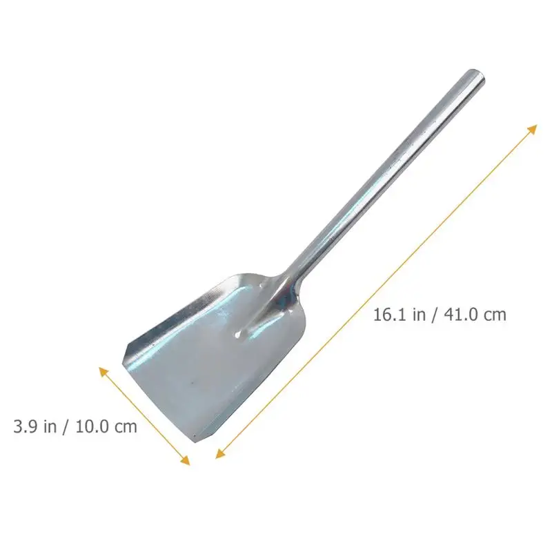 Thickening Iron Coal Shovel Ash Shovel Slag Shovel Stove Shovel for Kitchen Long Handle Coal Ash Shovel Garden Fireplace Shovel